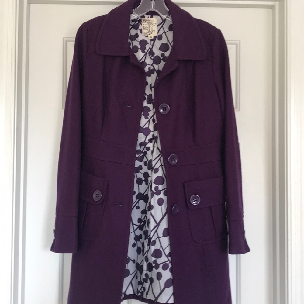 Tulle Purple Peacoat
